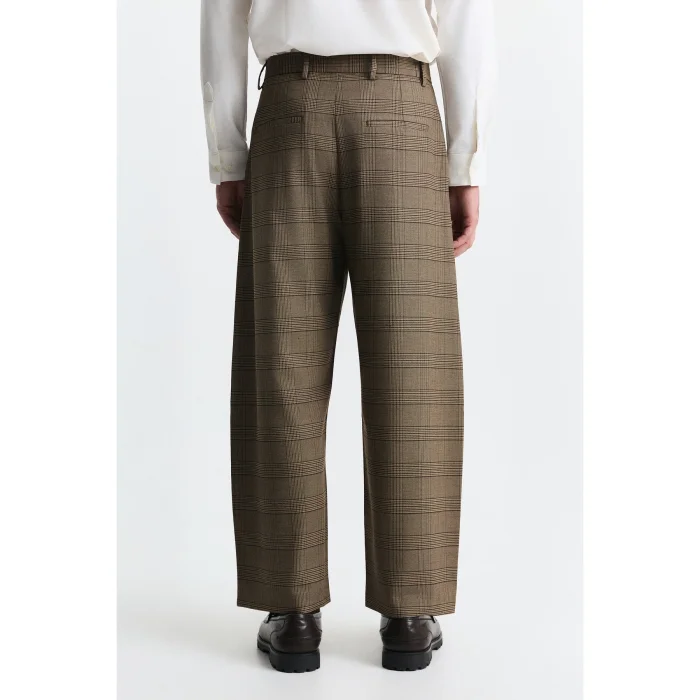 Barrel Fit Ekose Pantolon - 3