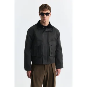 Crop Fit High Neck Jacket - 1