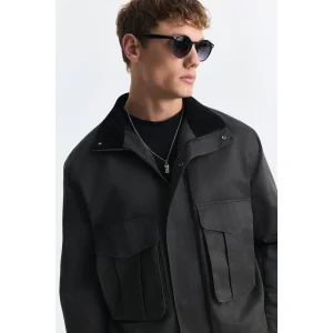 Crop Fit High Neck Jacket - 4