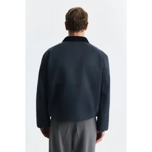 Crop Fit Stand-up Collar Jacket - 3