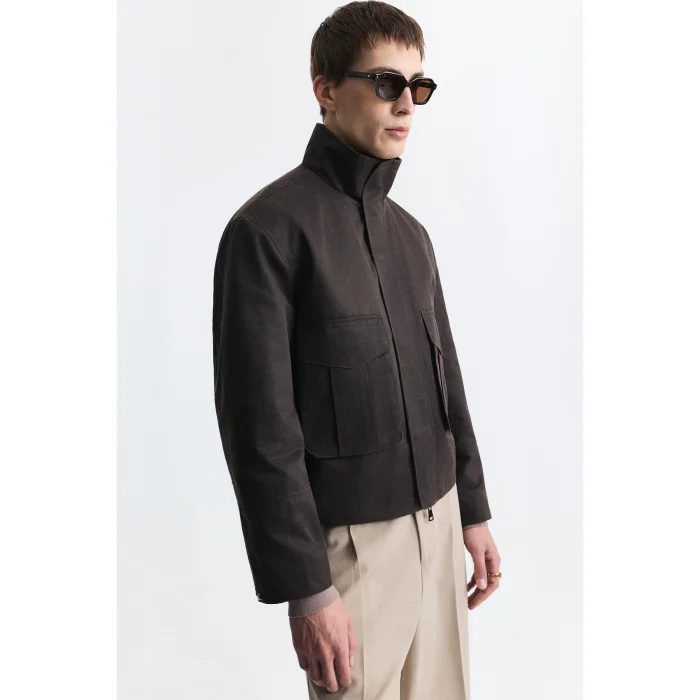 Crop Fit High Neck Jacket - 3
