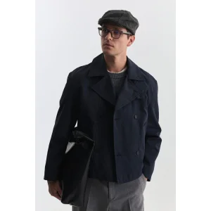 Men's Crop Fit Trench Coat - 1