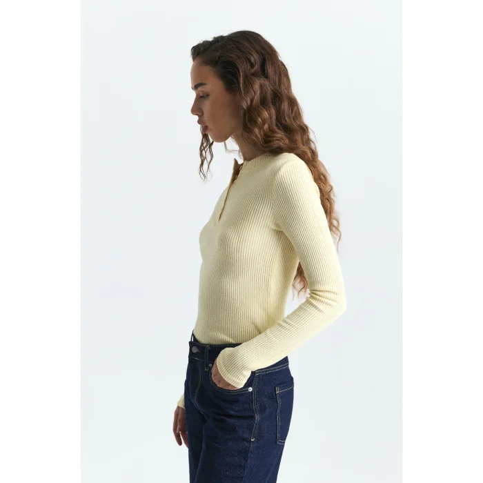 Henley Rib-Knit T-shirt - 3