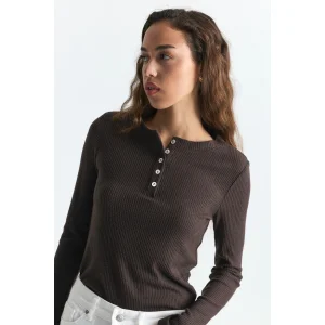 Henley Rib-Knit T-shirt - 3