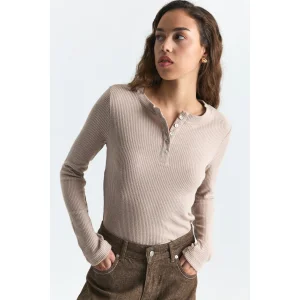 Henley Rib-Knit T-shirt - 3