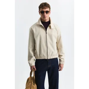 Check High Neck Jacket - 1