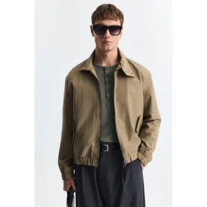 Plaid Stand Collar Jacket - 2
