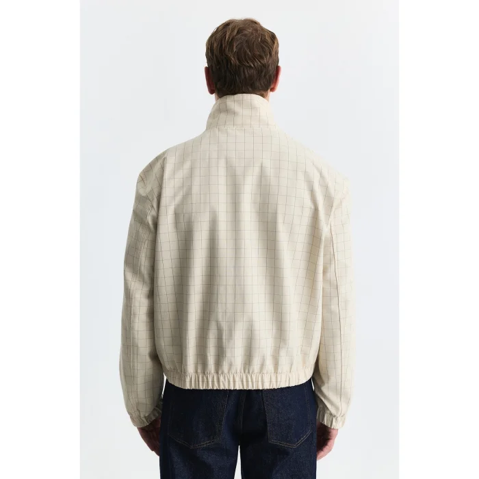 Plaid High Collar Jacket - 3