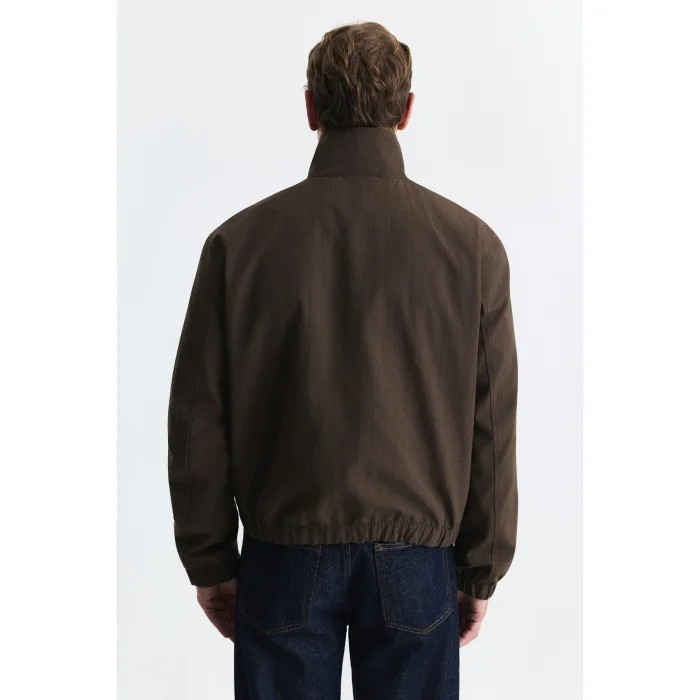 Checkered Stand Collar Jacket - 2