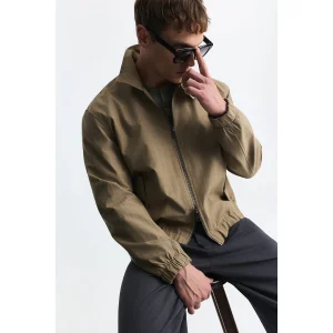 Checked High Neck Jacket - 6