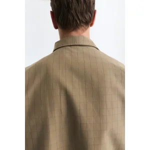 Checked High Neck Jacket - 7