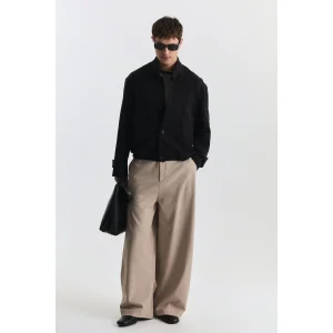 Lyocell Blend High Collar Jacket - 1