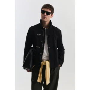 Metal Ornamental Button Regular Fit Jacket - 5