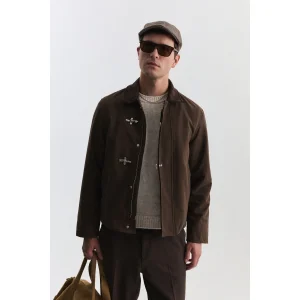 Metal Ornamental Button Regular Fit Jacket - 2