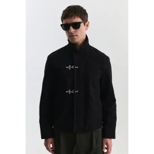 Metal Button Regular Fit Jacket - 1