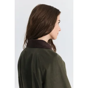 Wax-Effect Velvet Collar Jacket - 6