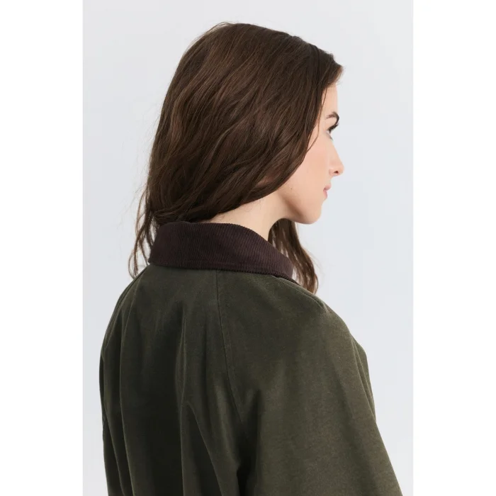 Wax-Effect Velvet Collar Jacket - 6