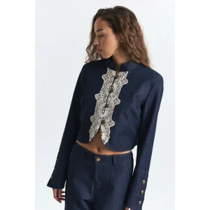 Lace Detailed Short Jacket - 3