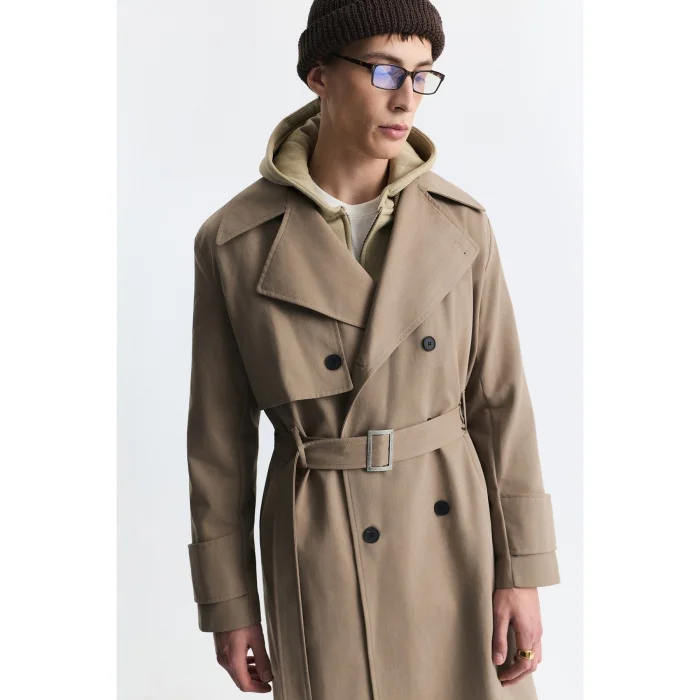 Relax Fit Men's Trench Coat - 3