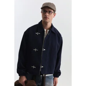 Relaxed Metal Button Detailed Jacket - 4