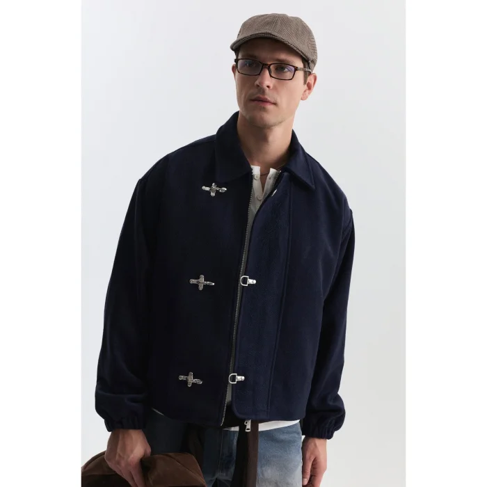Relaxed Metal Button Detailed Jacket - 4