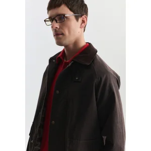 Suede Collar Cargo Pocket Trench Coat - 5