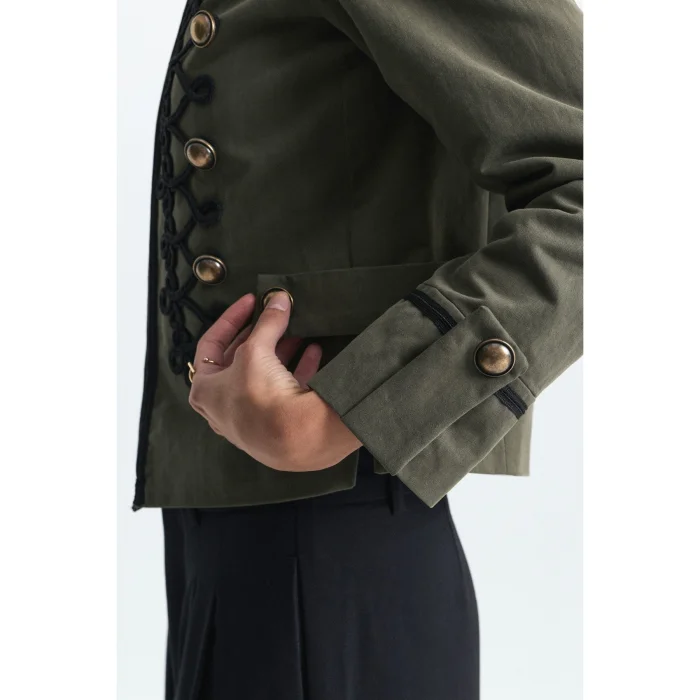 Embroidered Jacket with Ornate Button Details - 6