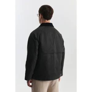 Suede Collar Cargo Pocket Trench Coat - 4
