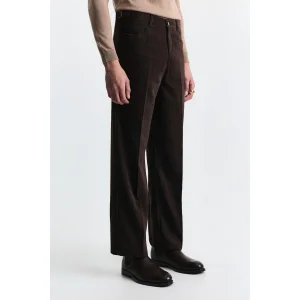 Yüksek Bel Regular Fit Kahve Pantolon - 2
