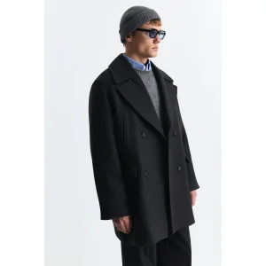 Wool Blend Double-Breasted Coat - 2