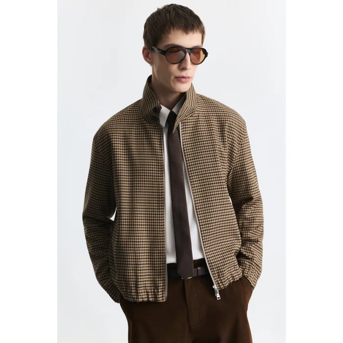 Relax Fit Checkered Jacket - 5