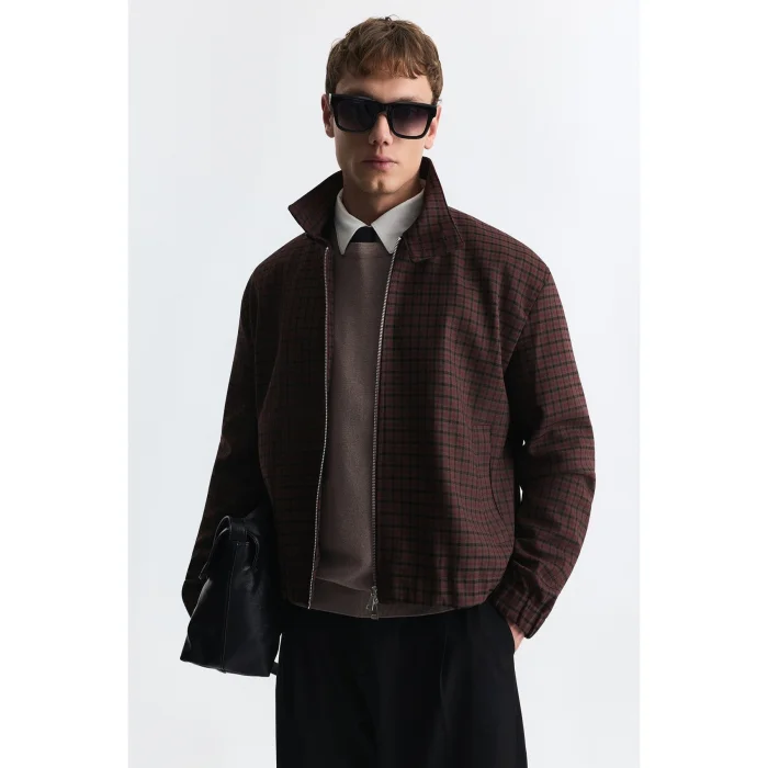 Checkered Relax Fit Jacket - 3