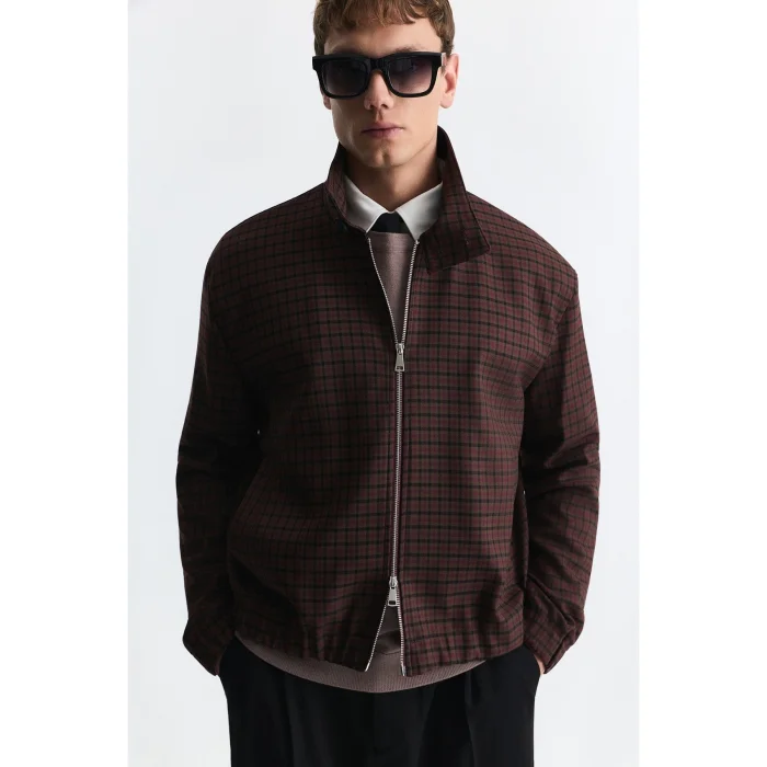 Checkered Relax Fit Jacket - 2