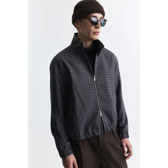 Checked Relax Fit Jacket - 3