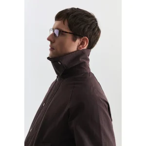 Contrast Collar Men's Jacket - 5