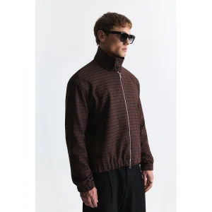 Checkered Relax Fit Jacket - 4