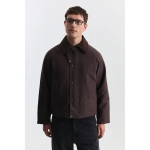 Contrast Collar Men's Jacket - 1