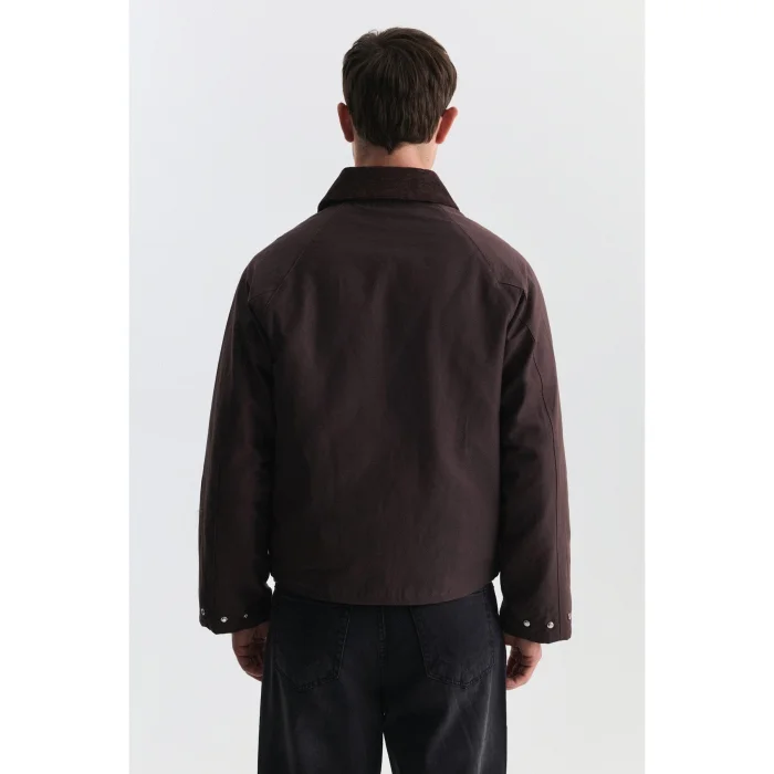 Contrast Collar Men's Jacket - 4