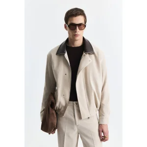 Relax Fit Contrast Collar Jacket - 2