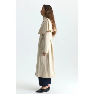 Cape Long Trench Coat - 4