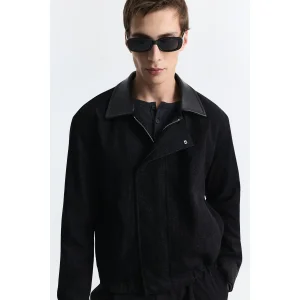 Relax Fit Contrast Collar Jacket - 2