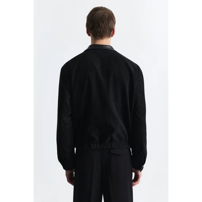 Relax Fit Contrast Collar Jacket - 3