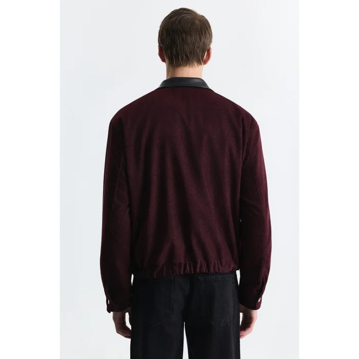 Relax Fit Contrast Collar Jacket - 2