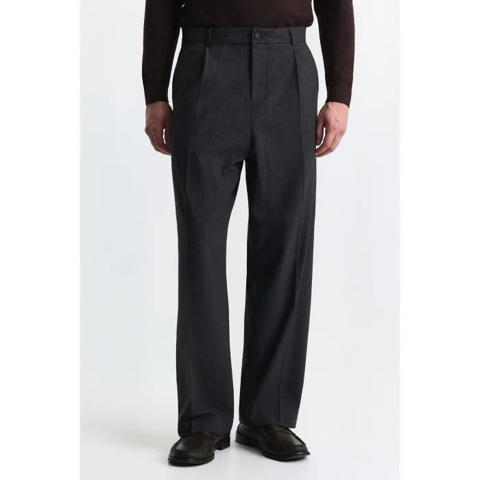 Relaxed Fit Striped Men's Suit - 5