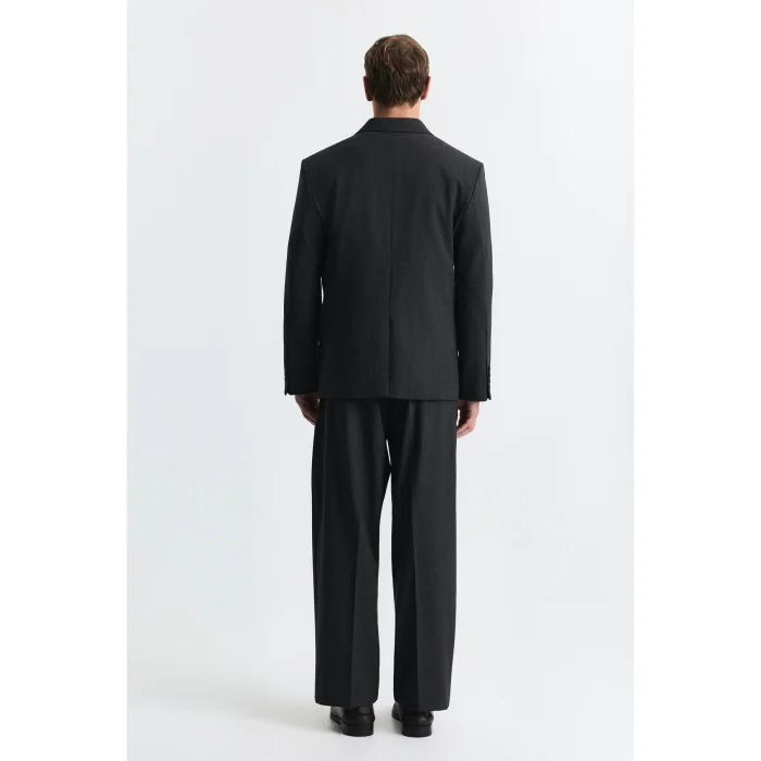 Relaxed Fit Striped Men's Suit - 3