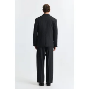 Relaxed Fit Striped Men's Suit - 3