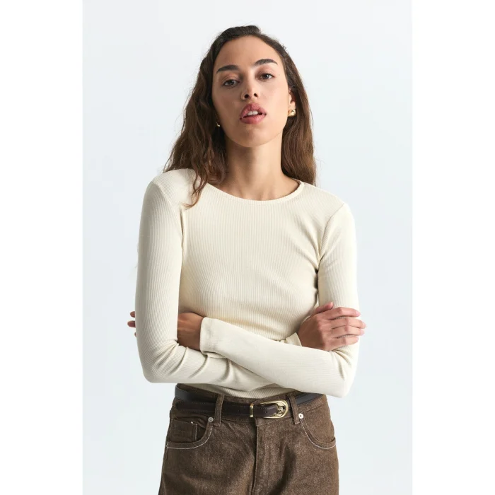 Batwing Sleeve Basic Blouse - 2