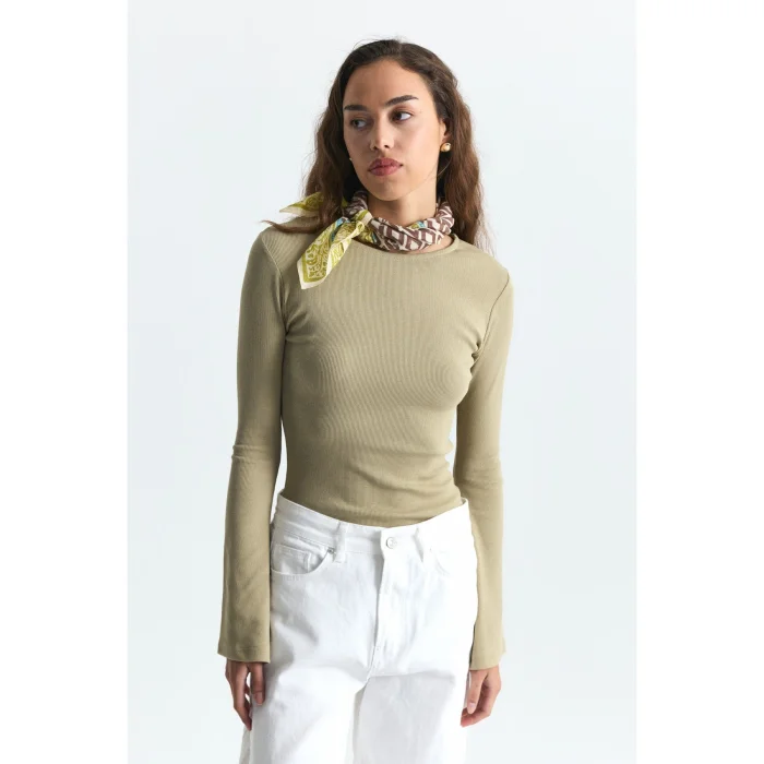 Batwing Sleeve Basic T-shirt - 2