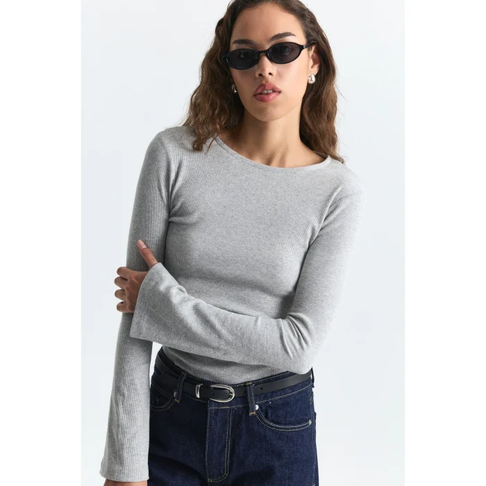 Batwing Sleeve Basic T-shirt - 3