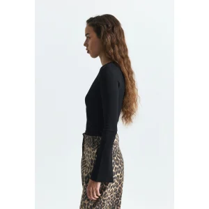 Batwing Sleeve Basic T-shirt - 3